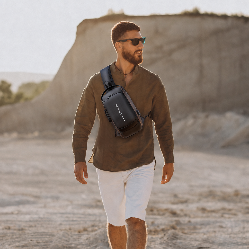 Anti Theft Sling Bag for Men
