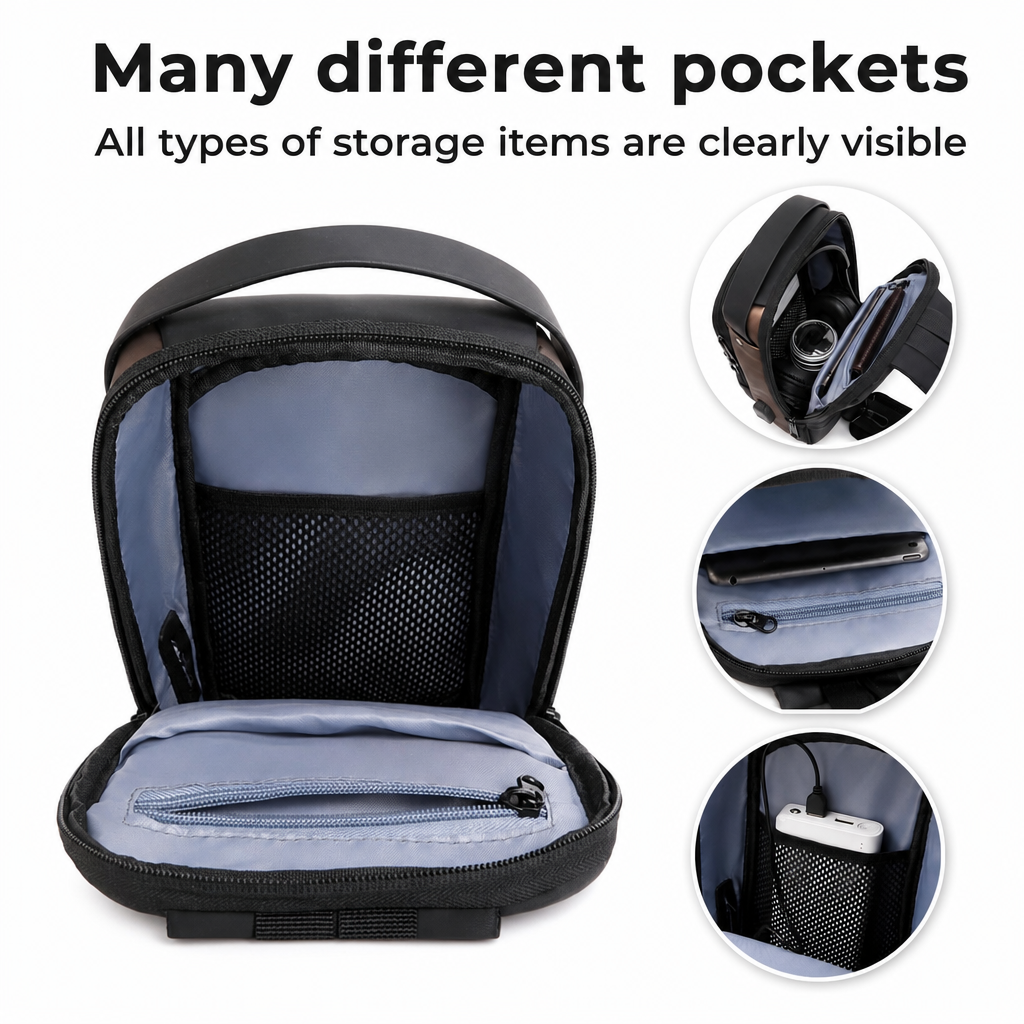 Anti Theft Sling Bag for Men
