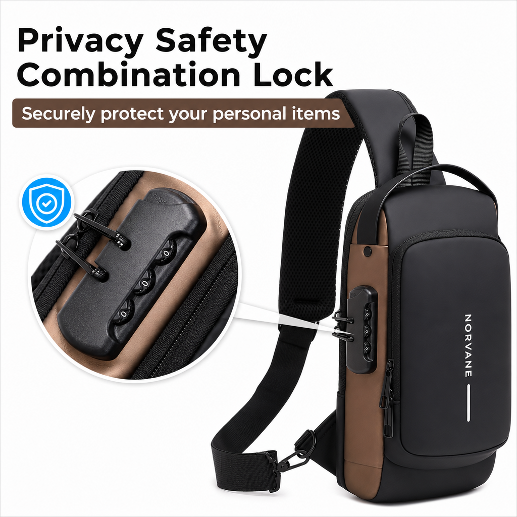 Anti Theft Sling Bag for Men