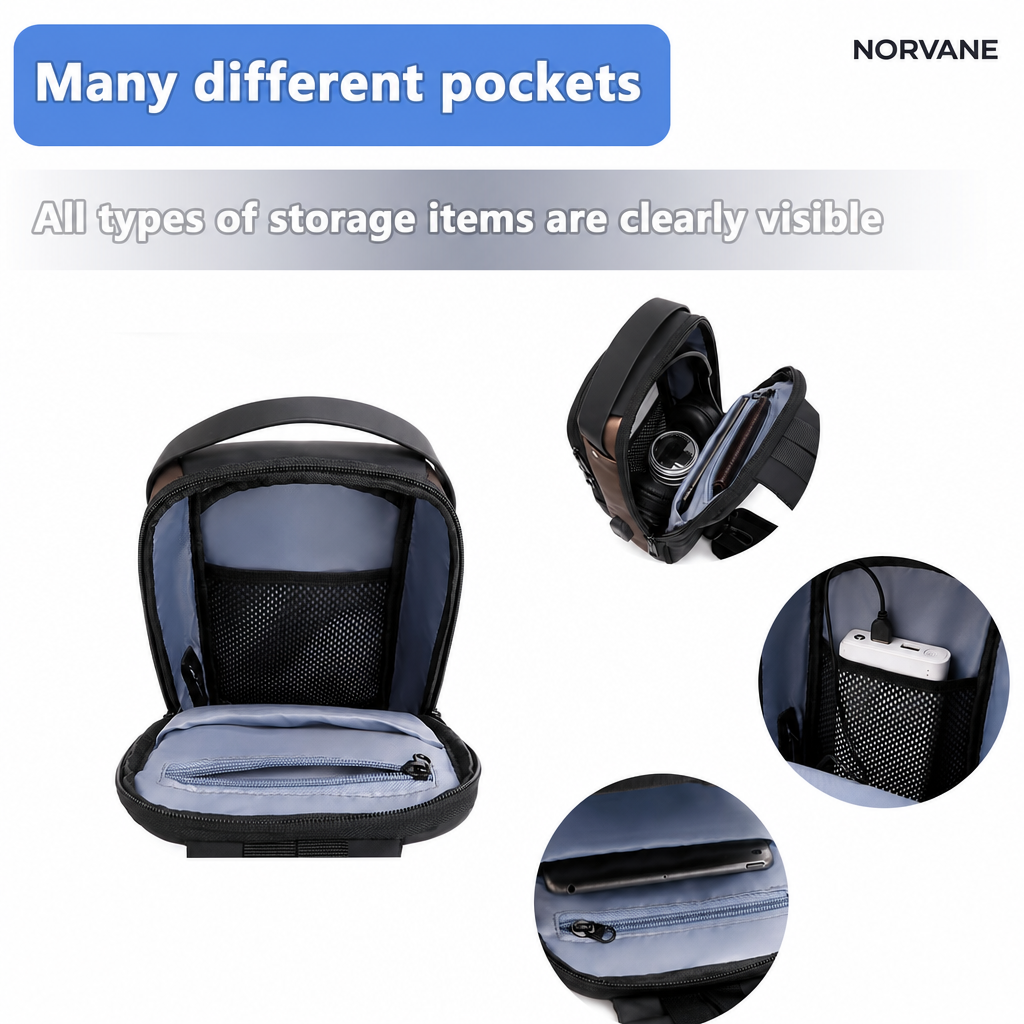 Anti Theft Sling Bag for Men